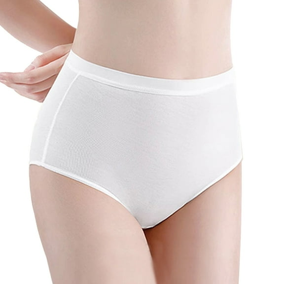 Womens Disposable Underwear For Travel Stays Panties White (5pk) Brief Underwear for Women
