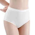 thumbnail image 1 of Womens Disposable Underwear for Travel Stays Cotton Panties White (5pk), 1 of 6