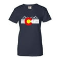 thumbnail image 1 of Womens Distressed Colorado Flag Rocky Mountains T-Shirt, 1 of 1