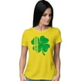 thumbnail image 1 of Womens Distressed Shamrock St. Patrick's Day Irish Pride T-Shirt, 1 of 1