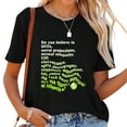 thumbnail image 1 of Womens Do You Believe T-Shirt Black 2XL, 1 of 3