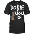 Womens Dobie Mom Doberman Pinscher Dog Puppy Pet Lover Gift Vneck