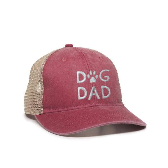 Womens Dog Dad Ponytail Mesh Back Cap