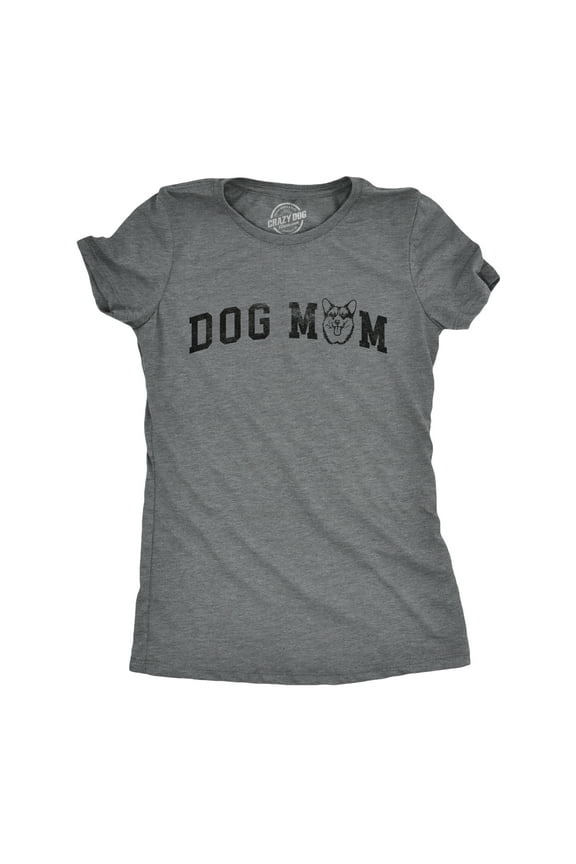 Womens Dog Mom Corgi T Shirt Funny Cute Puppy Pet Corgis Lovers Tee for Ladies Womens Graphic Tees