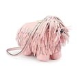 thumbnail image 1 of Womens Dog Shaped Shoulder Bag - PU Leather Crossbody Bag with Tassel and Gold Hardware, Zipper Closure, Adjustable Shoulder Strap, Portable Cute Small Bag for Daily Use Travel (1 Pack, Pink), 1 of 7