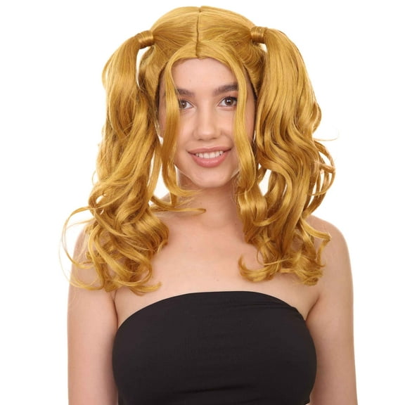 Womens Dolly Pigtail Wigs Collection | Party Event Ready Cosplay Halloween Wigs | Premium Breathable Capless Cap