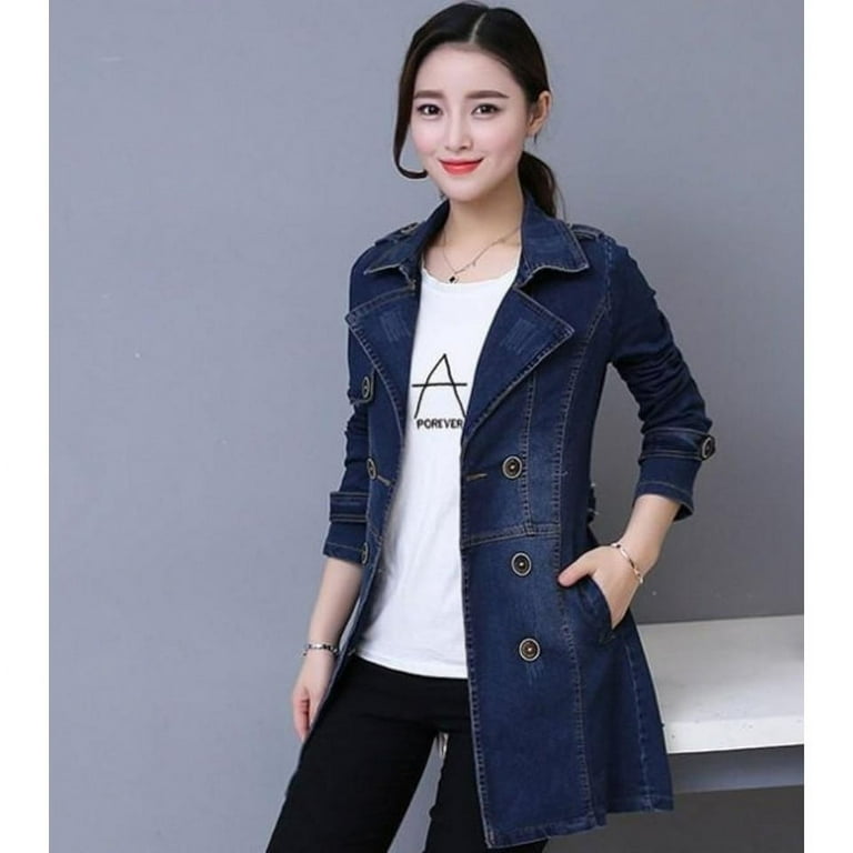 Dally Double Breasted Denim Jacket Dally Double Breasted Denim Jacket