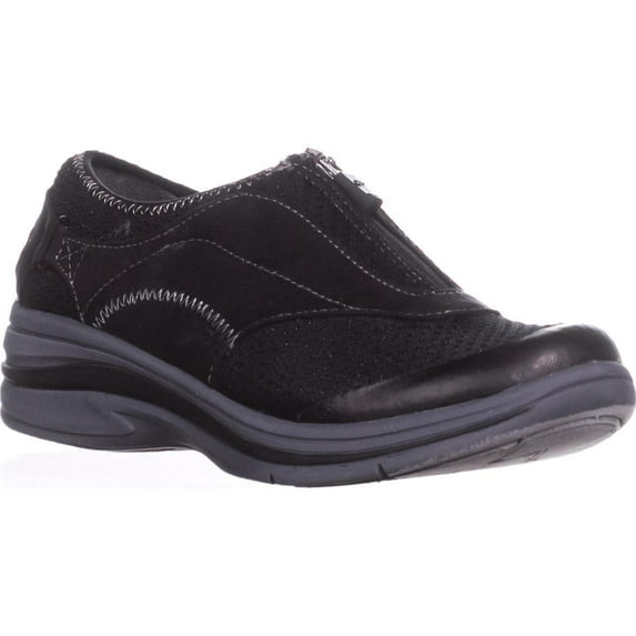 Womens Dr. Scholl's Wondrous Front Zip Loafers, Black
