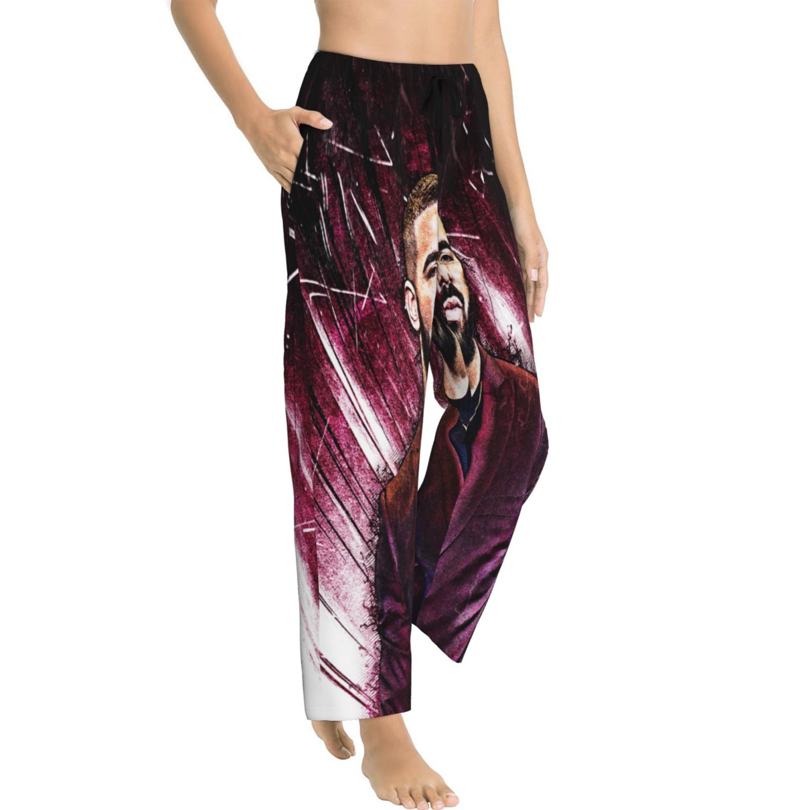 Womens Drake Singer Pajama Pants Comfy Lounge Sleepwear PJ Bottoms with ...