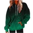 thumbnail image 1 of Womens Drawstring Hooded Sweatshirts, Hoodies for Women Fall Fashion Loose Fit Ombre Tie Dye Long Sleeve Pullover with Pockets S-2XL, 1 of 5