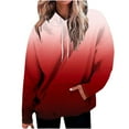 thumbnail image 1 of Womens Drawstring Hooded Sweatshirts, Hoodies for Women Fall Fashion Oversized Loose Fit Ombre Tie Dye Long Sleeve Pullover with Pockets S-2XL, 1 of 4