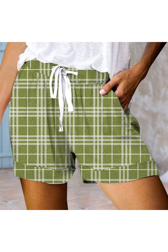 Womens Drawstring Shorts Summer Elastic Waist Casual Lightweight With Pockets Waist Trainer for Women Short Torso Womens Short Sleeve Tunic Tops for Leggings Bike Shorts with Pockets Women plus Size