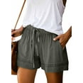 thumbnail image 1 of Womens Drawstring Shorts Summer Elastic Waist Casual Lightweight with Pockets, 1 of 12