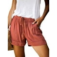 thumbnail image 1 of Womens Drawstring Shorts Summer Elastic Waist Casual Lightweight with Pockets, 1 of 11