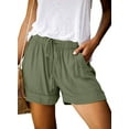 thumbnail image 1 of Womens Drawstring Shorts Summer Elastic Waist Casual Lightweight with Pockets, 1 of 10