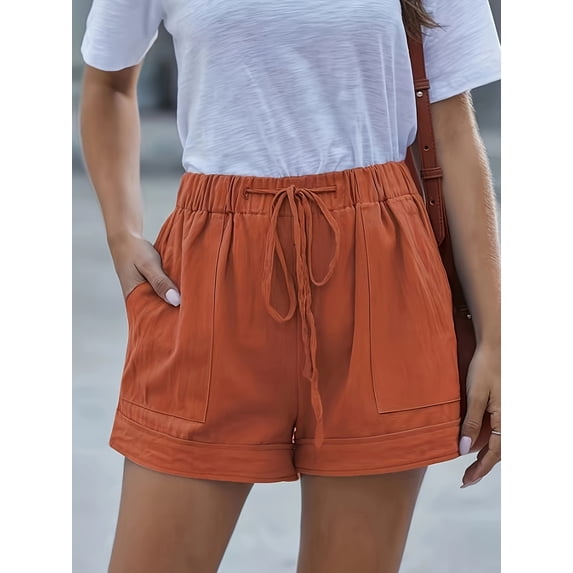 Womens Drawstring Shorts - Summer-Ready, Breathable Comfort with Deep Pockets & Elasticated Waist