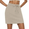 thumbnail image 1 of Womens Drawstring Skort with Built-in Shorts and Pockets - Tennis Outfits, 1 of 6