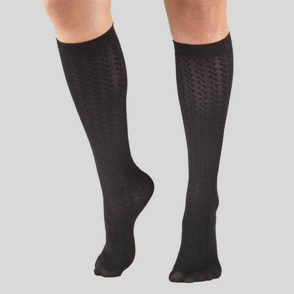 Womens Dress Compression Socks S / Black