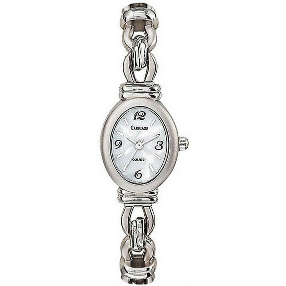 Womens Dress Silver-Tone Bracelet Mother of Pearl Face Callie Watch C3A061