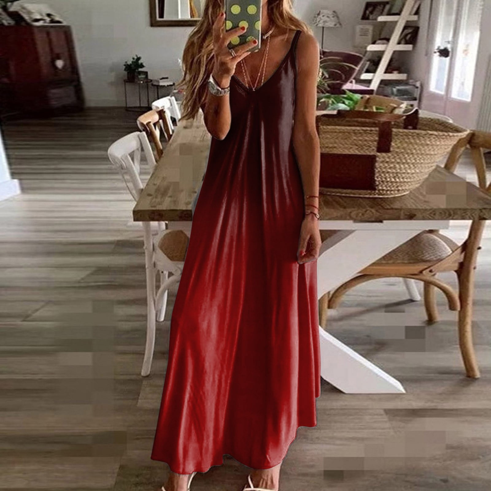 Casual Red Skort Dress Home Before Daylight Red Square Neck