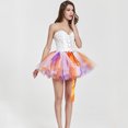 thumbnail image 1 of Womens Dresses Women Gauze High Waist Rainbow Fold Short Skirt Layered Tutu Dancing Skirt, 1 of 6