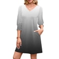 thumbnail image 1 of Womens Dresses Sevevn Women's Summer Dresses 3/4 Puff Sleeve Casual Sundress Dress with Pockets Beach Vacation 2025 Fashion, 1 of 7
