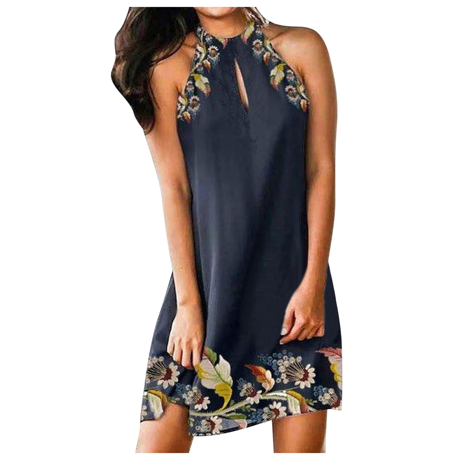 jersey halter dress Vicky Tiel 80s Black Jersey Halter Neck Bodycon Cocktail Dress main image 1