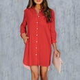 thumbnail image 1 of Womens Dressy Button Down Blouses Collared Solid Color Business Spring 2026 Tops Long Sleeve Shirts, 1 of 5
