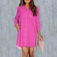 thumbnail image 1 of Womens Dressy Button Down Blouses Collared Solid Color Business Spring 2026 Tops Long Sleeve Shirts, 1 of 4