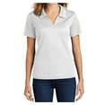 thumbnail image 1 of Womens Dri-Mesh V-Neck Polyester Polo White 4X-Large, 1 of 8