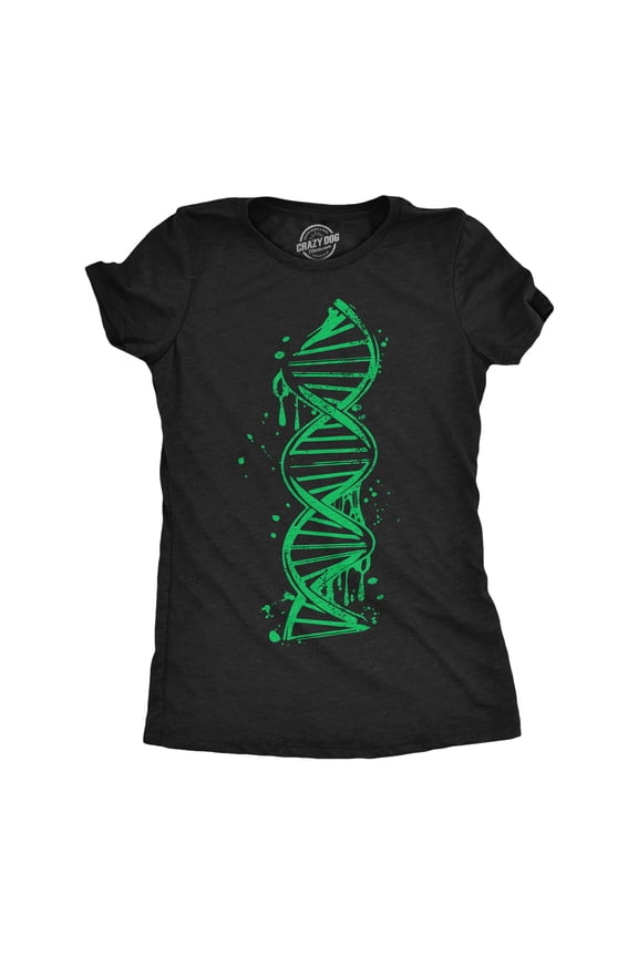 Womens Drippy DNA Funny T Shirts Science Graphic Tee for Ladies Womens Graphic Tees
