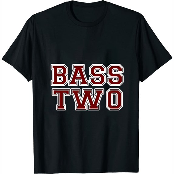 Womens Drumline Bass Two - Bass Drum 2 Band Camp BFND Drum Line T-Shirt Black