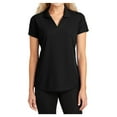 thumbnail image 1 of Womens Dry Zone Grid Polyester Polo T-Shirt Black 2X-Large, 1 of 6