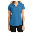 thumbnail image 1 of Womens Dry Zone Grid Polyester Polo T-Shirt Celadon Blue 4X-Large, 1 of 6