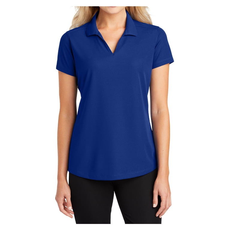 royal blue polo t shirt women's