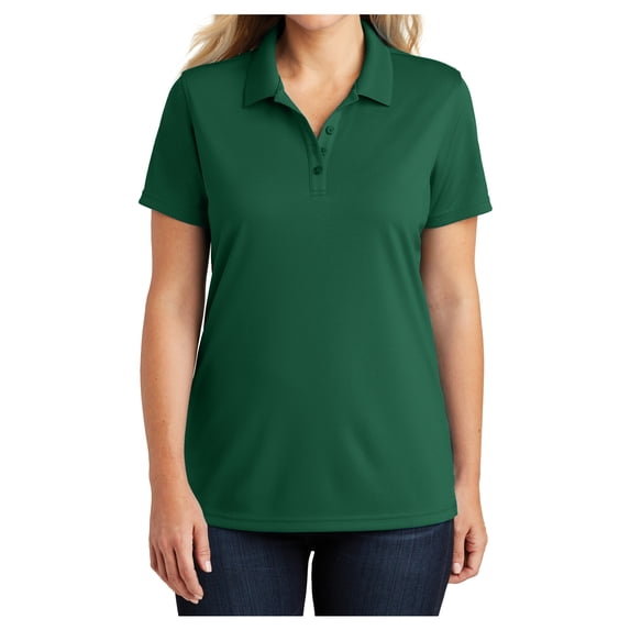 Womens Dry Zone UV Polyester Micro-Mesh Polo Deep Forest Green 4X-Large