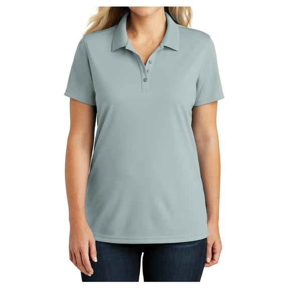 Womens Dry Zone UV Polyester Micro-Mesh Polo Gusty Grey Large