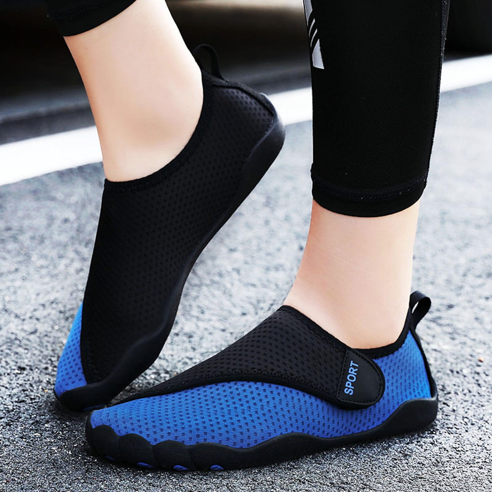 Womens Durable Water Shoes , Aqua Socks, Barefoot Skin Shoes for Water
