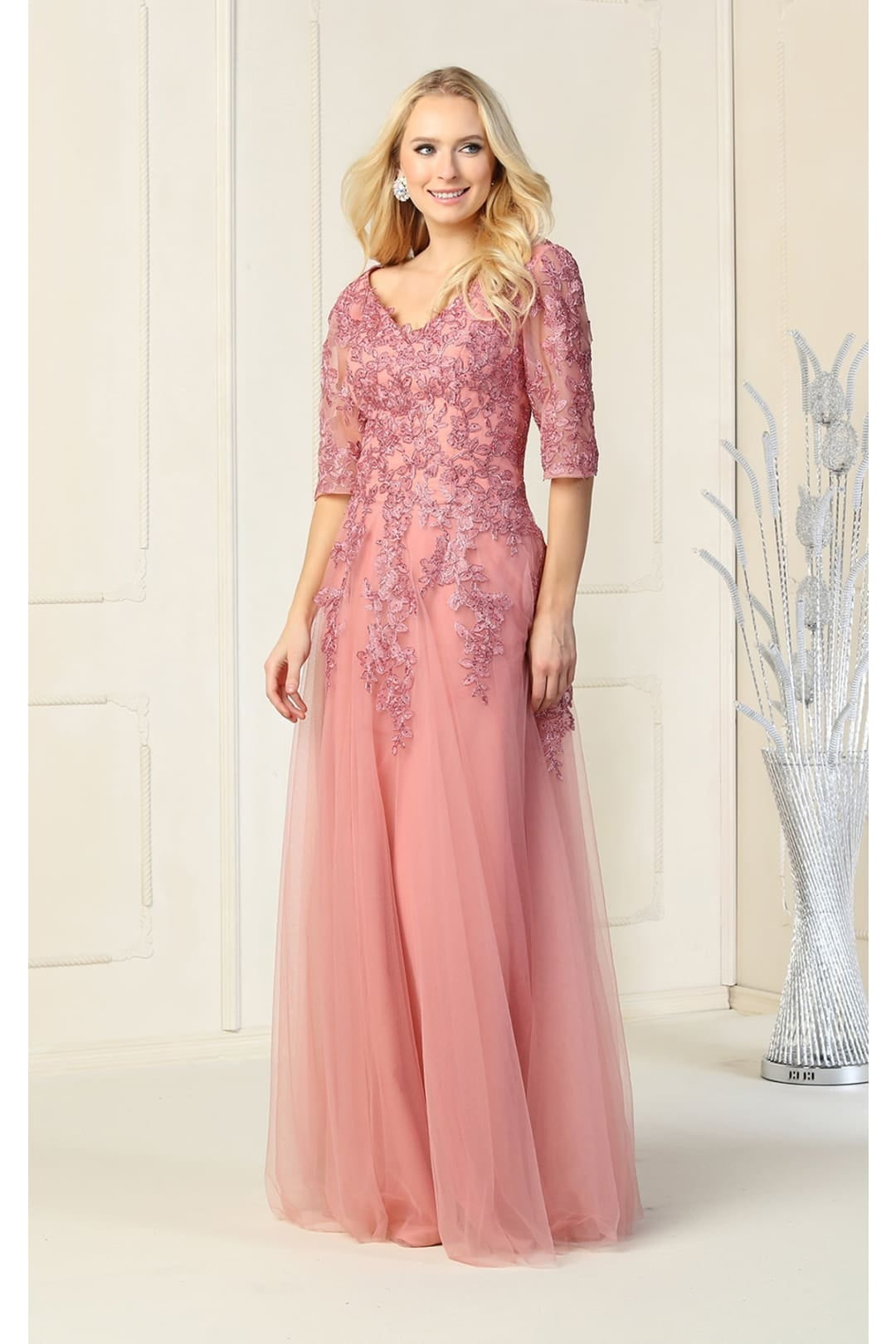 Pink Plus Size Mother of the Bride Dresses