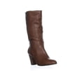 thumbnail image 1 of Womens ESPRIT Oliana Folded Top Block Heel Mid Calf Boots, Whiskey, 1 of 5