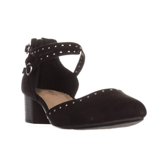 Womens ESPRIT Shiloh Ankle-Strap Low-Heel Pumps, Black