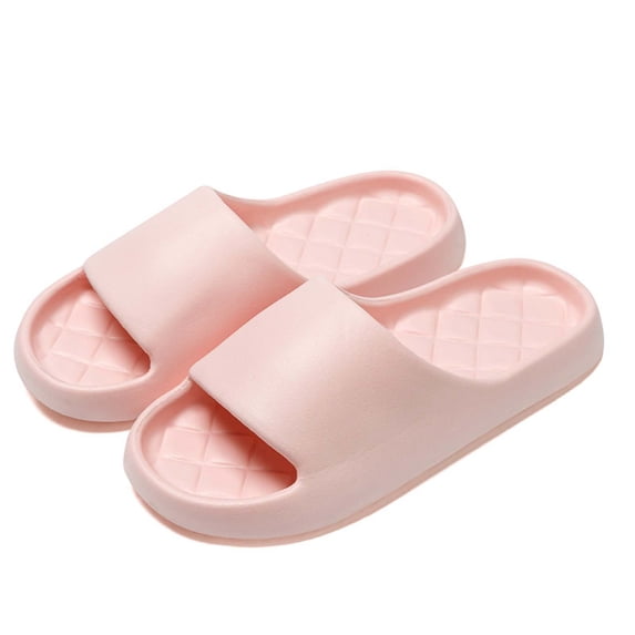 Womens EVA Slides Pink Ultra Soft House Slippers Non-Slip Pool Slides Lightweight for Women Indoor Outdoor Arch Support,Size 36