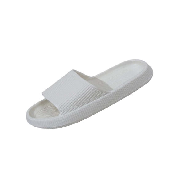 Womens EVA Slides for Women Lightweight Non-Slip, Comfortable Waterproof Sandals for Pool Beach Shower and House Slippers, White,Size 38