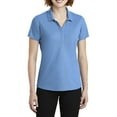 thumbnail image 1 of Womens EZPerformance Polyester Pique Polo T-Shirt Carolina Blue 4X-Large, 1 of 5