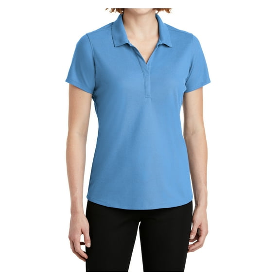 Womens EZPerformance Polyester Pique Polo T-Shirt Carolina Blue Small