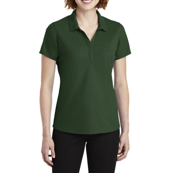Womens EZPerformance Polyester Pique Polo T-Shirt Deep Forest Green Medium