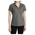 thumbnail image 1 of Womens EZPerformance Polyester Pique Polo T-Shirt Sterling Grey Medium, 1 of 6