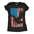 thumbnail image 1 of Womens Eagle In Flag Awesome T Shirt Fourth Of July Graphic Tee for Ladies Womens Graphic Tees, 1 of 9