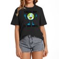thumbnail image 1 of Womens Earth Day Shirt Cute Earth Day Is 365 Days Environmental Tee T-Shirt Black, 1 of 5