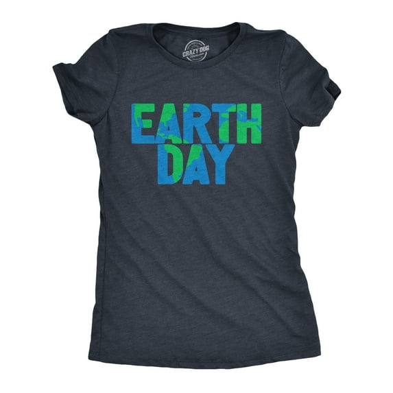Womens Earth Day T Shirt Cool Green Recycling Nature Lovers Graphic Novelty Tee for Ladies Womens Graphic Tees